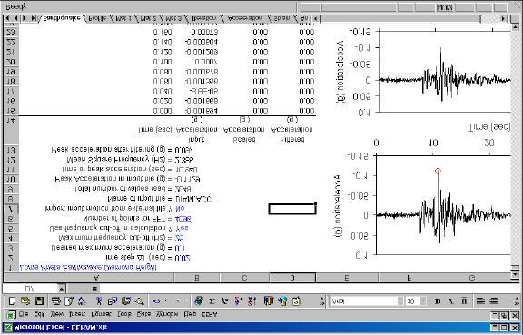 Figure 1. Worksheet Earthquake. Figure 13. Importing earthquake input data. 4.