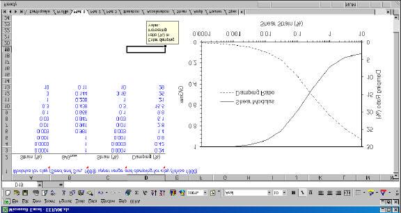 Figure 15. Worksheet Profile. 4.4.3 Material stress-strain damping-strain curves As shown in Fig. 16, several material stress-strain and damping-strain curves can be defined.