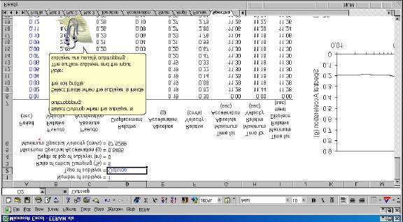 4.4.9 Output (Spectra) As shown in Fig., the worksheet Spectra defines response spectra for a selected sublayer. The worksheet can be duplicated by using Duplicate Worksheet in the EERA menu.