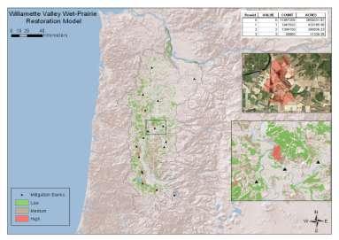 CONCLUSIONS Hot Spot s CONCLUSIONS Hot Spot s What areas in the Willamette Valley eco-region provide various levels of suitable opportunities for wet-prairie restoration?