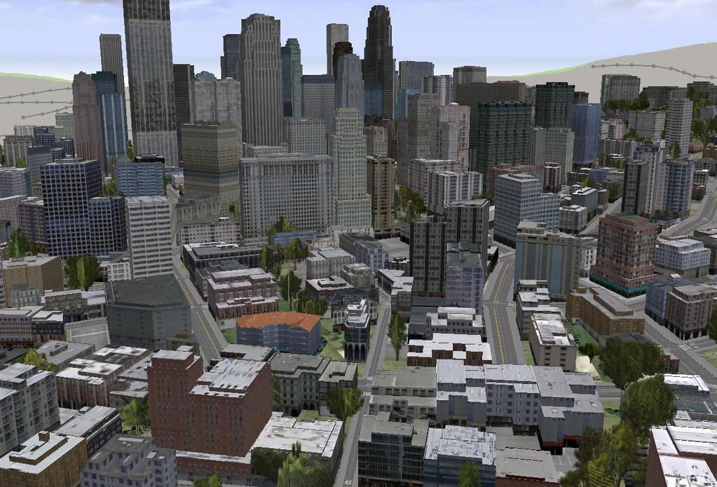 Realistic city in CityEngine Extruded buildings