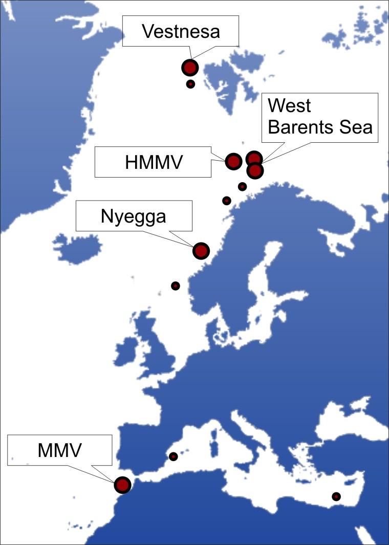 Plaza-Faverola, A., Bünz, S. and Mienert, J. [2011] Repeated fluid expulsion through sub-seabed chimneys offshore Norway in response to glacial cycles. Earth and Planetary Science Letters, doi:10.