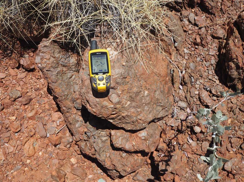 Figure 6: Conglomerate at base of Mt Roe Basalt western side of EL 47/3327 DGO has identified two other areas within the company s exploration licence (EL 47/3327) with potential for the location of