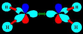 A pair of adjacent hybrids forms a -bond 4.