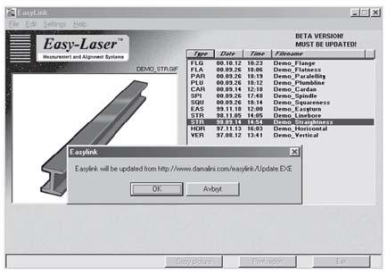 EASYLINK TM PC software for Windows The first time you start EasyLink the program asks for registration data (Fig. 5). You should e-mail this to get information on program updatings.