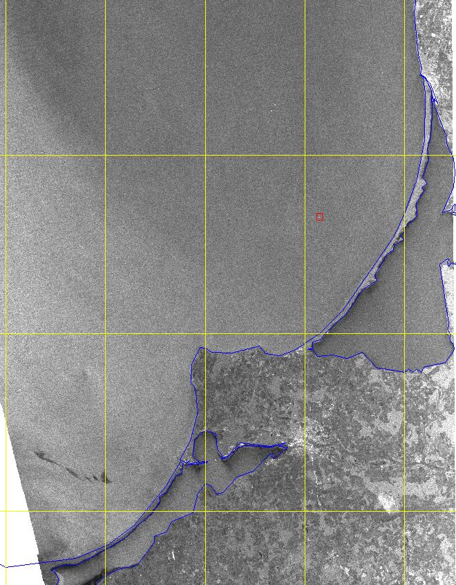 Right: ENIVSAT ASAR WSM image from SE Baltic Sea, 30 July 2004, 20:08 GMT.