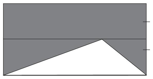 Hence, the area of that traingle is 1 the area of the rectangle. 2 Notice that the shaded area is the other half of the rectangle. Therefore, the shaded area is 1(11)(7) = 77 = 38.5 2 2 units2. 2. The rectangle in the diagram has length 10 cm and height 8 cm.