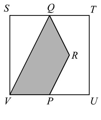 Also, r is the midpoint of T S and therefore, T R = RS. Thus, V T R is congruent to W RS, and so the two triangles have equal area.