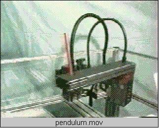 system gives the impression, that the pendulum is really balanced by the robot 5 Fig : Cross section of pendulum and sensor : pendulum (aluminum tube : permanent magnet : vertex (steel : mounting
