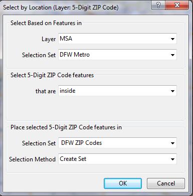 Step 1b Location Selection: ZIP Codes 3 Make the 5-digit ZIP Codes your working layer.