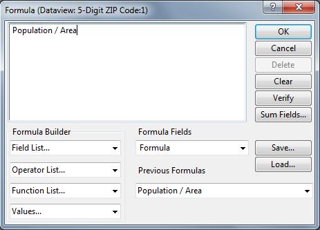 Step 2b Calculating Fields You can calculate fields within dataviews.