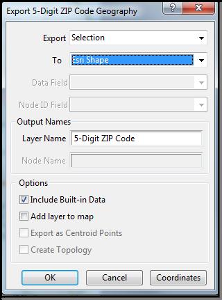 Step 3a Exporting Data as a Shapefile 1 Once the data is selected, go to File Export Geography.