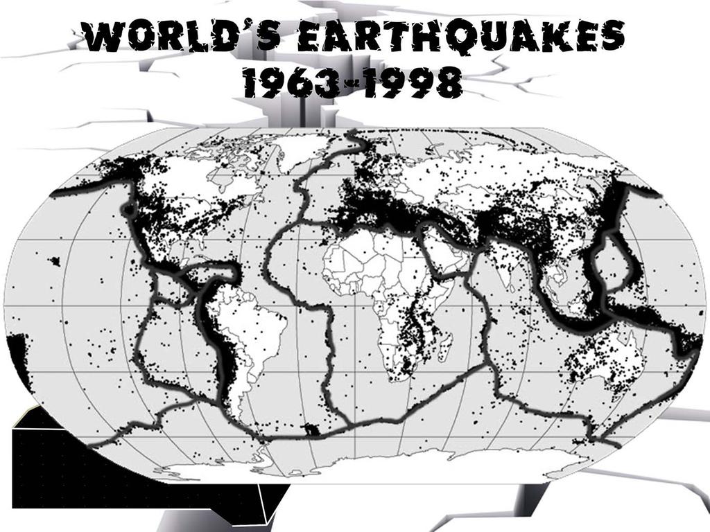 Earthquakes occur along faults, which are fractures or breaks in the Earth s crust. These fractures form when the stress on the rock is greater than the strength of the rock.