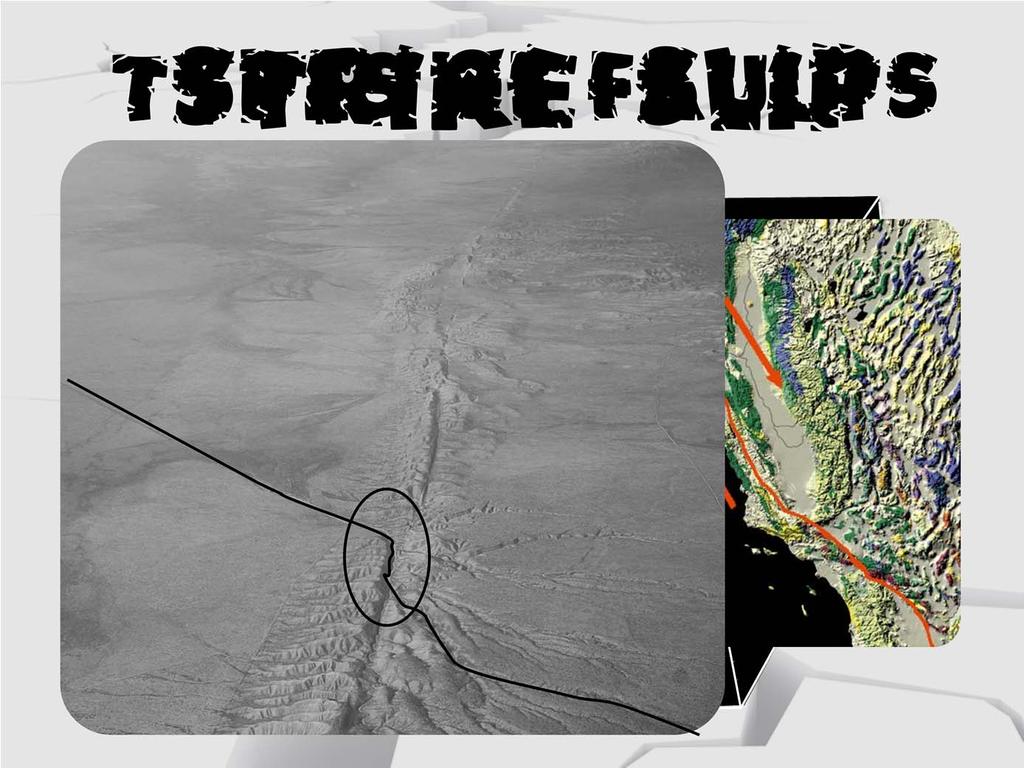 Strike-slip faults have only horizontal motion. These faults are common at transform plate boundaries and occur due to the force of shearing.