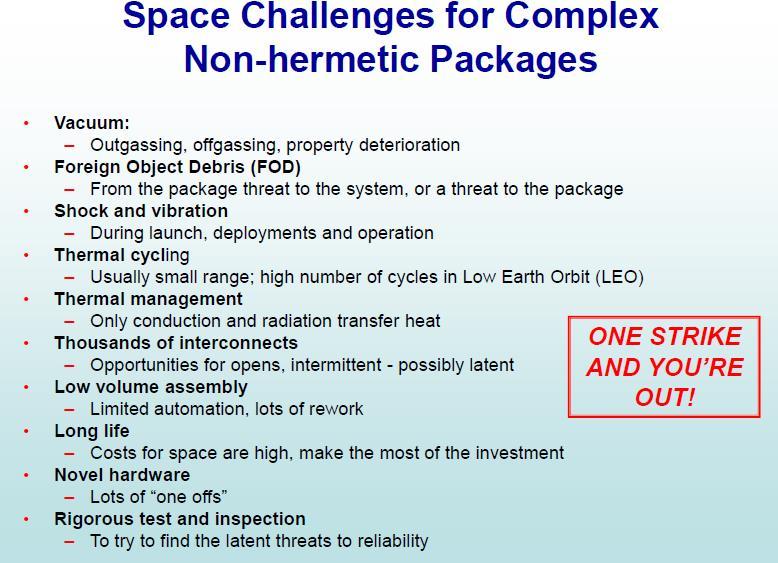 Requirement from JC-13 and Hi-Rel Community Note: this slide is