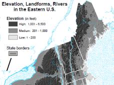 Physiographic Regions of NYS Landforms and Land Use Physical