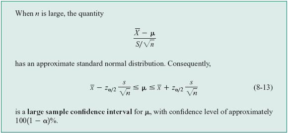 8-2 Confidence Interval on the Mean of a Normal Distribution, Variance Known 8-2.