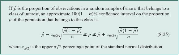 8-5 A Large-Sample Confidence Interval For a