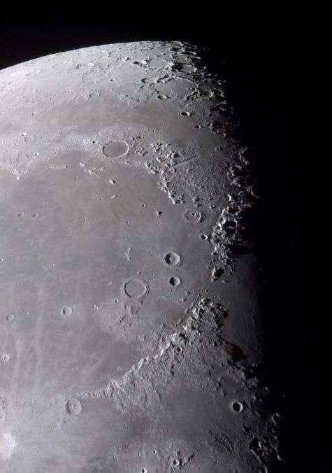 Lunar Features - Maria Originally thought to be seas by early astronomers Darkest parts of lunar