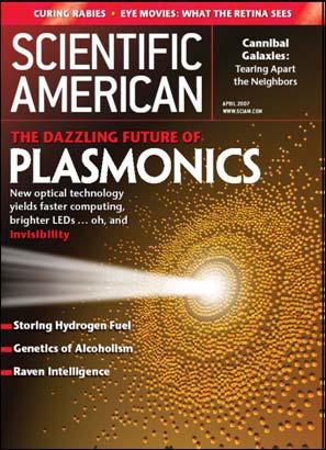 metal see also: Scientific American April 2007 Surface Plasmon