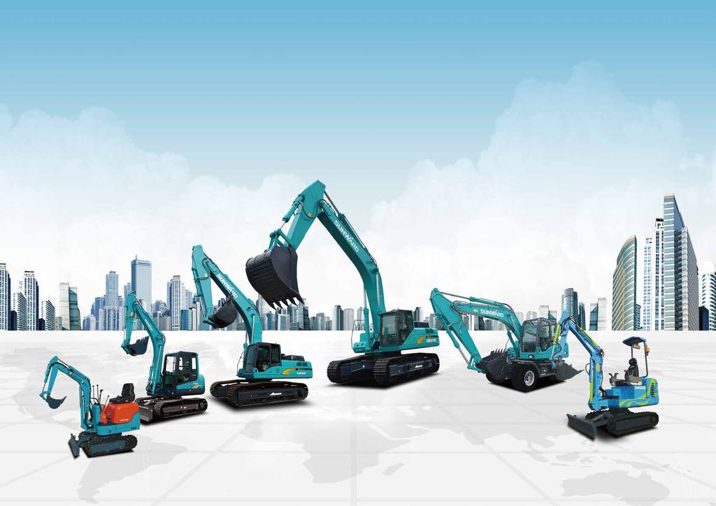 Vanguard of independent R&D excavator brand in Asia, SUNWRAD EXCAVATOR E Series Excavators - Expecting the Launch Condensing intelligent energy, continuing legend of science and technology, the brand