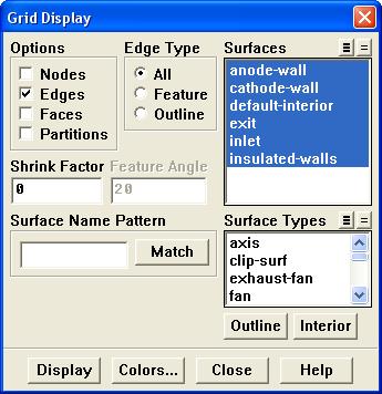 4. Display the grid (Figure 11.2). Display Grid.