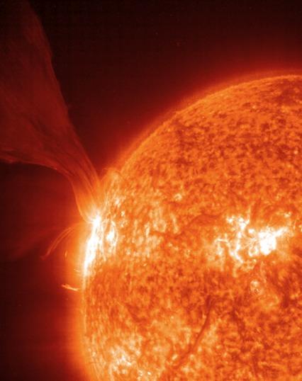 Flares Magnetic activity causes solar flares that send bursts