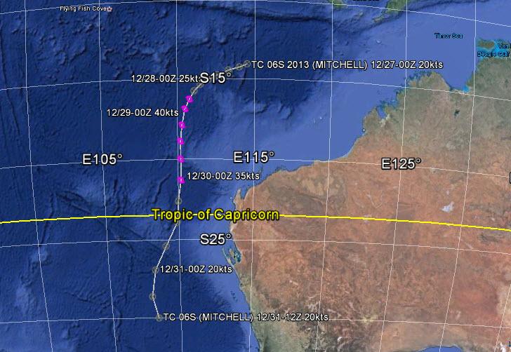 06S Tropical Cyclone Mitchell ISSUED LOW: 27 Dec / 1330Z ISSUED MED: 28 Dec / 0130Z FIRST TCFA: 28 Dec