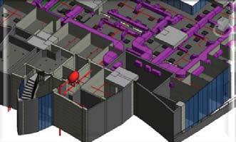 of 2D design drawings to 3D models Co-ordination among various MEP trades Collision detection Fabrication drawings