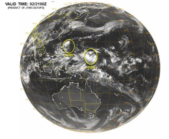 Western Pacific Tropical Depression 08W As of 5:00 a.m.