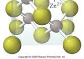 Zinc Blende Structures coordination number = 4 S 2 ions (184 pm) in a face-centered cubic arrangement ⅛ of each corner S 2 inside the unit cell ½ of each face S 2 inside the unit cell each Zn 2+ (74