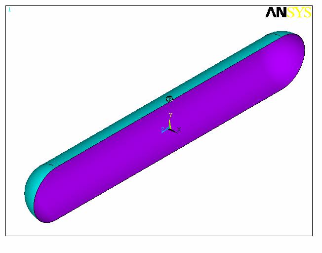 The finite element model used to predict the local stress-strain response of a pipeline has been developed using ANSYS and utilizes fully non-linear elasto-plastic shell elements with advanced