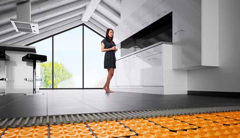 Electrical underfloor heating Schlüter -DITRA-HEAT-E is a complete underfloor heating system for creation of crack-free and comfortably warm floors.