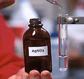 Observations 1. Add 5 M NH 3 to 10 ml of 0.1 M AgNO 3. = clear and colorless solution Ag + bonds to NH 3 = [Ag(NH 3 ) 2 ] + 2.