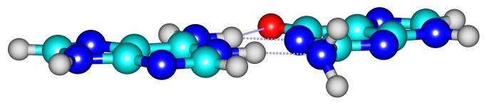 Cron toms re in light-lue, nitrogen in drk-lue, hydrogen in grey nd oxygen in red. ν i imginry frequeny. Tle S3.