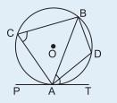 If PB be a secant which intersects the circle at A and B and PT be a tangent at T, then PA