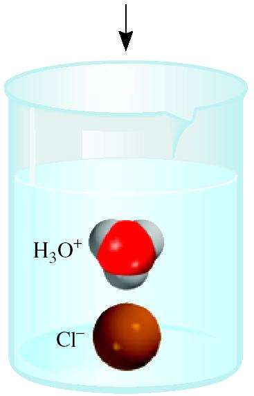 For example: HCl gas and HCl in water Pure substance,