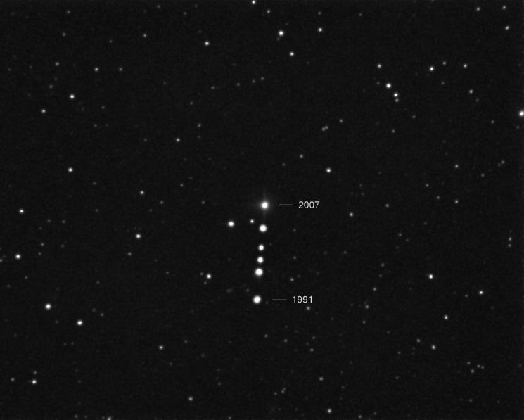 Barnard s Star: d=1.83pc; proper-motion μ=10.