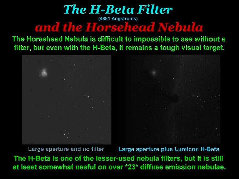for its effect on the Horsehead Nebula, the California Nebula, the Cocoon Nebula, and a number of other rather faint objects.