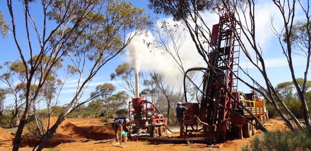 Australia Rebecca Gold Project (Apollo 100%) Bombora RC Drilling During the Quarter exciting results were returned from two programs of reverse circulation (RC) drilling executed at the early-stage