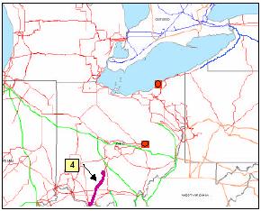 :08:8 Galion-Ohio Central-Muskingum kv (zone ). :0:0 East Lima-Fostoria Central kv (zone ). :0:-:0: Kinder Morgan (rating: 00 MW; loaded to 00 MW). :0 Harding-Fox kv.