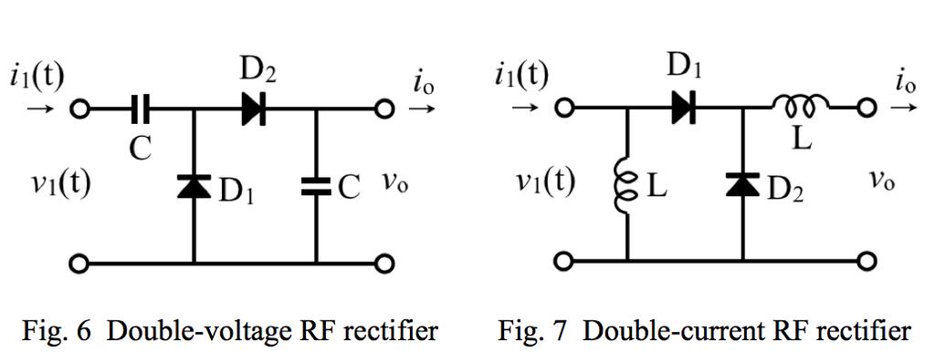 5 Bridge topology Figure 5 shows a widely used topology for full-wave rectification. Unlike single-diode ones, we need a reactor only at the output port.