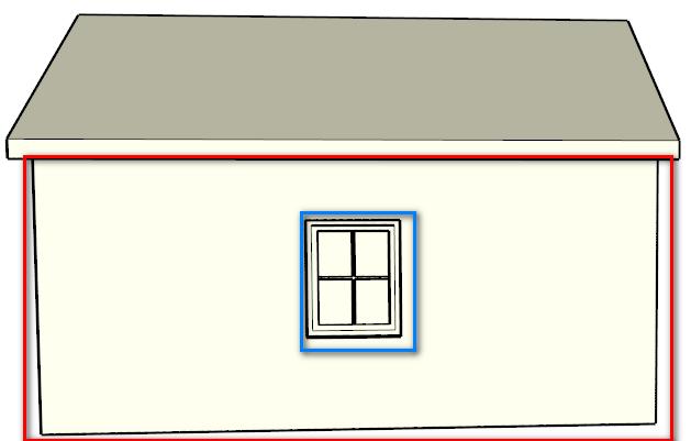 Based on the data organization rule of CityGML, when deleting the door or window, there will be holes in the wall (Figure 4a, 4b).