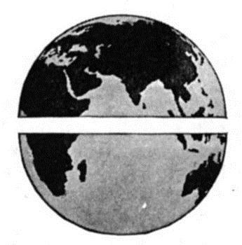 The farther away you are from the equator, the colder your climate is. The world is an amazing place. These two pictures show the equator dividing the Earth into two hemispheres. Try this.