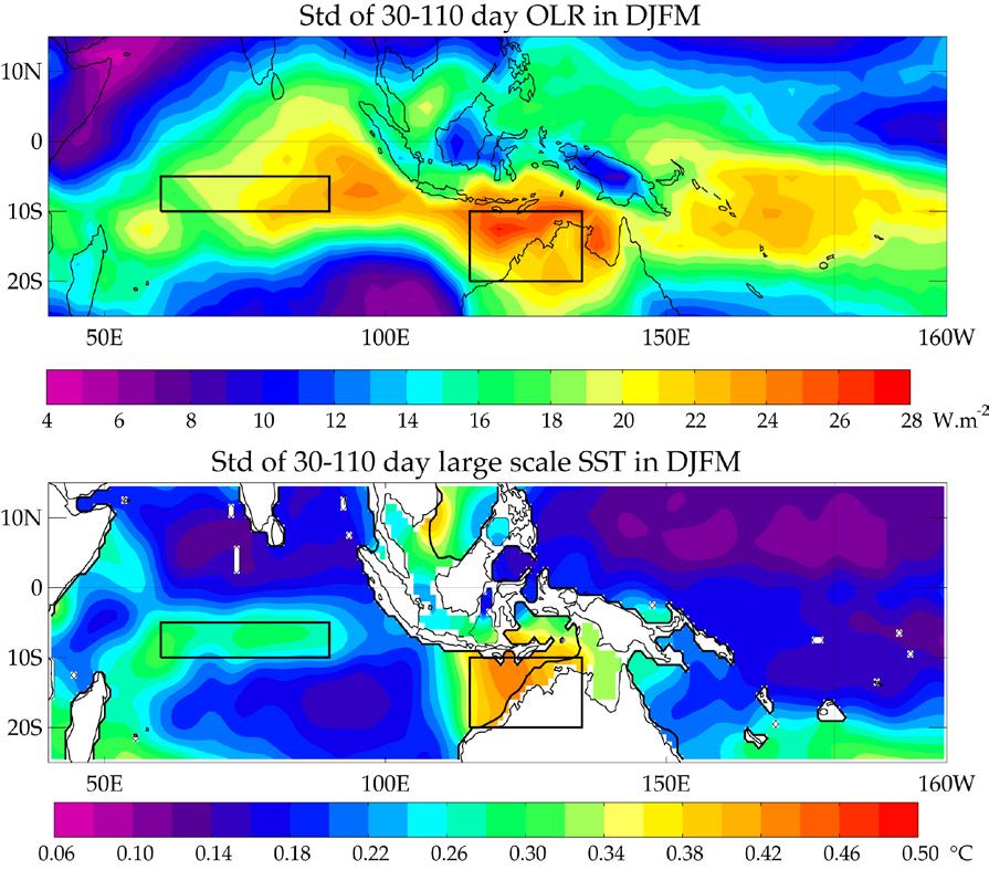 The MJO and its oceanic signature during boreal Winter