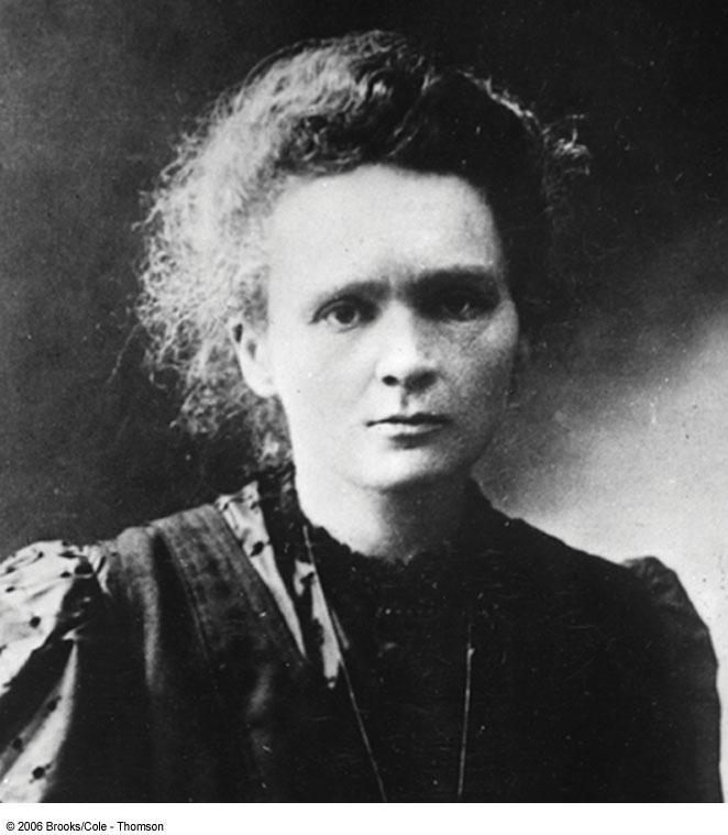 Marie Curie 1867 1934 Discovered new radioactive elements