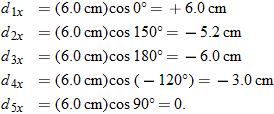 (3-15) (3) We construct from its x and y components. Calculations: To evaluate Eq. 3-14, we apply the x part of Eq.