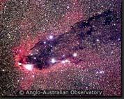 ) Rosette Nebula hydrogen atoms absorb the UV photons