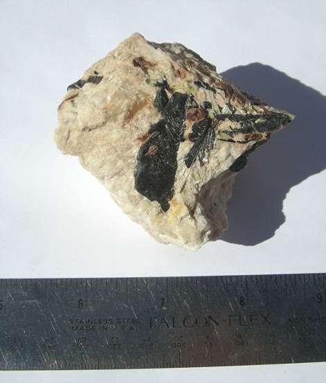 Columbite-Tantalite (Feather Type) Associated with