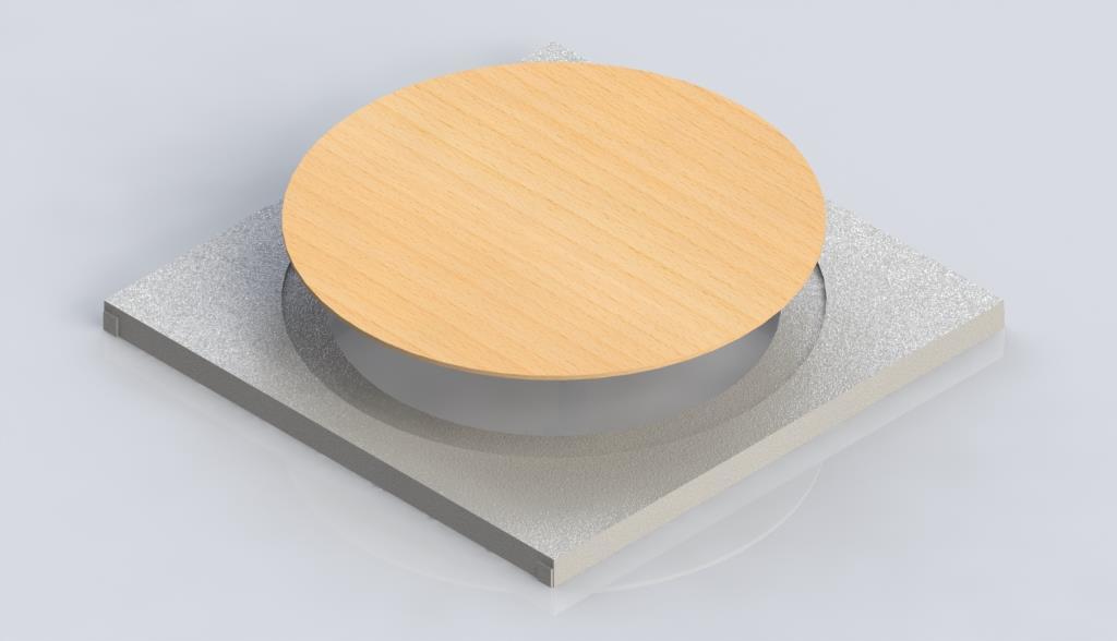 circular plate in place, hence allowing for continuous rotation with no restriction on